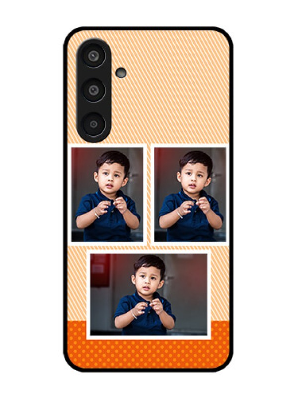 Custom Samsung Galaxy M35 5G Custom Glass Phone CaseBulk Photos Upload Design