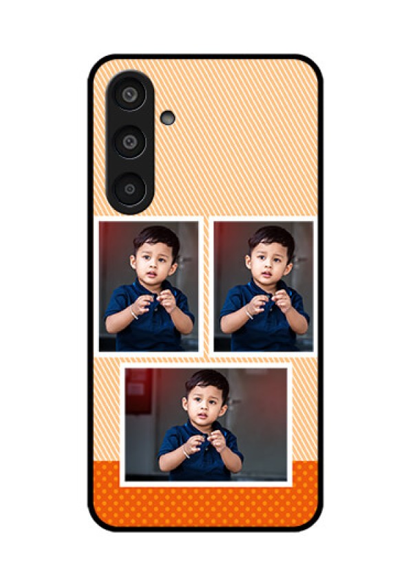 Samsung Galaxy M35 5G Custom Glass Phone CaseBulk Photos Upload Design