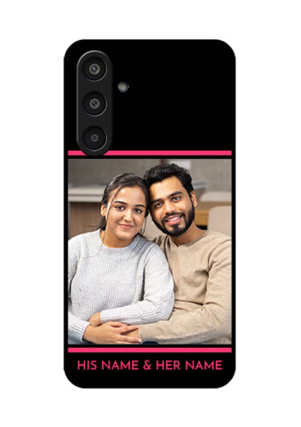Samsung Galaxy M35 5G Custom Glass Phone CaseWith Add Text Design