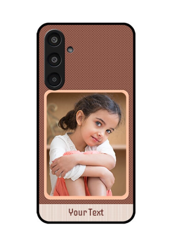 Samsung Galaxy M35 5G Custom Glass Phone CaseSimple Pic Upload Design