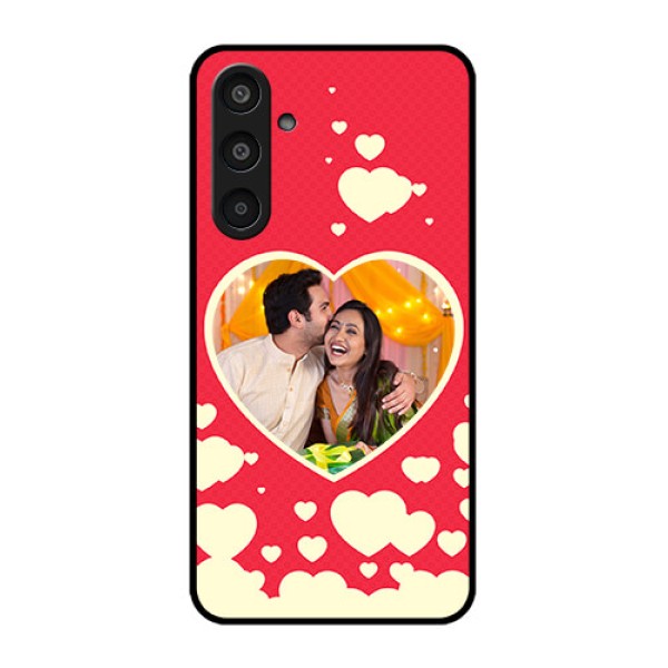 Samsung Galaxy M35 5G Custom Glass Phone CaseLove Symbols Phone Cover Design Samsung Galaxy M35 5G Custom Glass Phone CaseLove Symbols Phone Cover Design