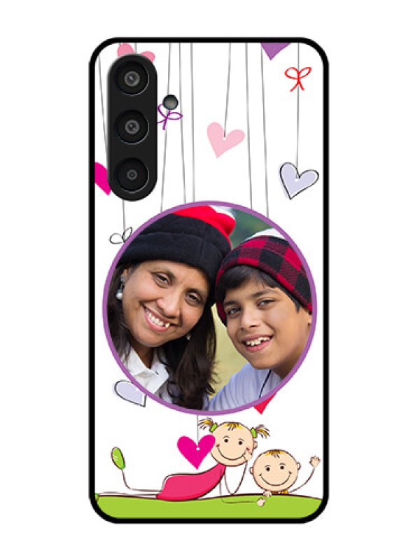 Custom Samsung Galaxy M35 5G Custom Glass Phone CaseCute Kids Phone Case Design