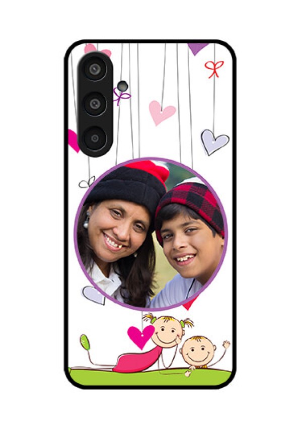 Samsung Galaxy M35 5G Custom Glass Phone CaseCute Kids Phone Case Design
