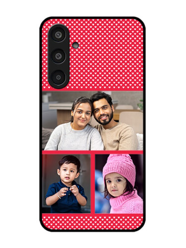 Custom Samsung Galaxy M35 5G Custom Glass Phone CaseBulk Photo Upload Design