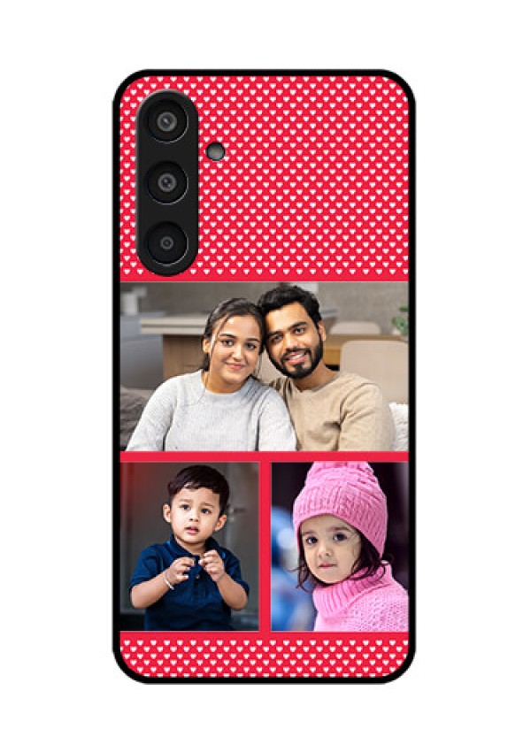Samsung Galaxy M35 5G Custom Glass Phone CaseBulk Photo Upload Design