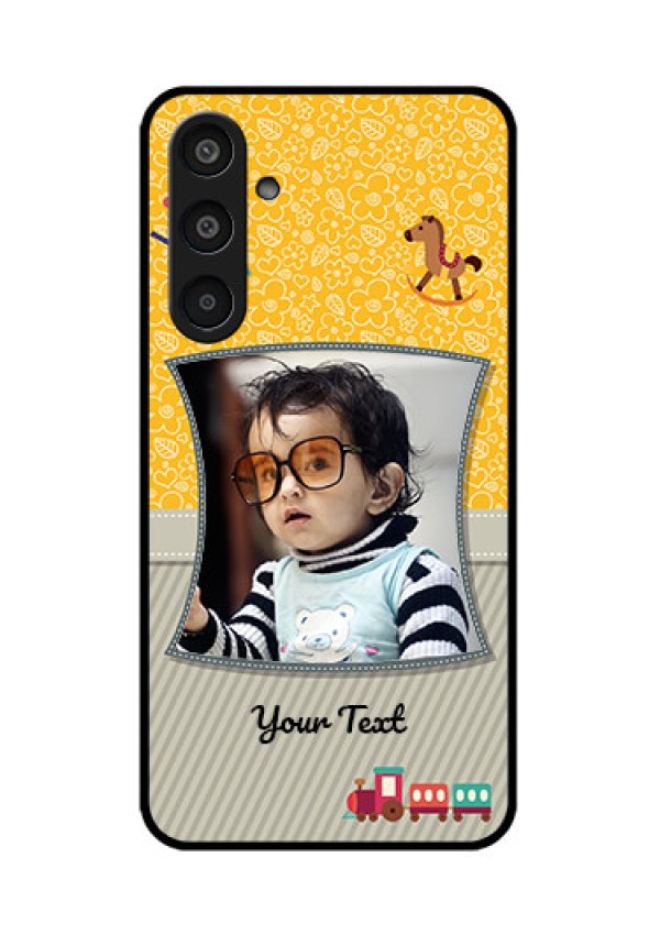 Samsung Galaxy M35 5G Custom Glass Phone CaseBaby Picture Upload Design