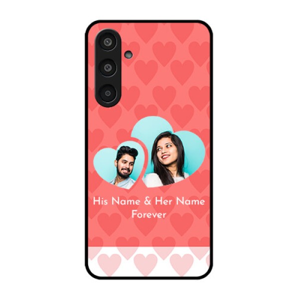 Samsung Galaxy M35 5G Custom Glass Phone CaseCouple Pic Upload Design Samsung Galaxy M35 5G Custom Glass Phone CaseCouple Pic Upload Design