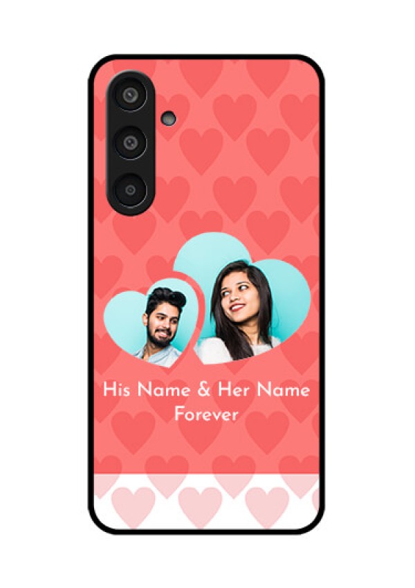 Samsung Galaxy M35 5G Custom Glass Phone CaseCouple Pic Upload Design