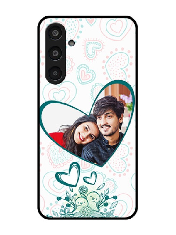 Custom Samsung Galaxy M35 5G Custom Glass Phone CasePremium Couple Design