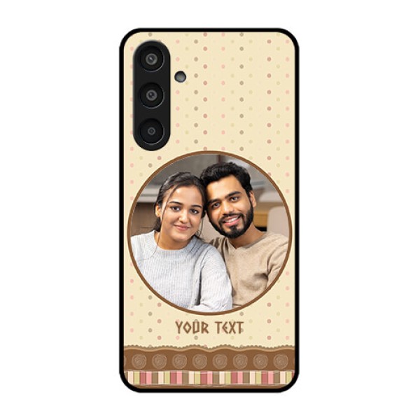Samsung Galaxy M35 5G Custom Glass Phone CaseBrown Dotted Mobile Case Design Samsung Galaxy M35 5G Custom Glass Phone CaseBrown Dotted Mobile Case Design
