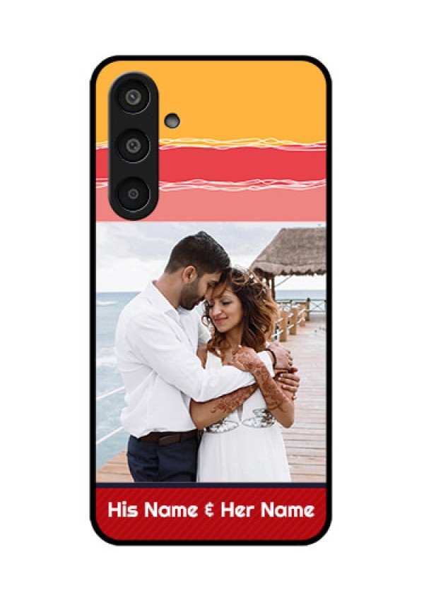 Samsung Galaxy M35 5G Custom Glass Phone CaseColorful Case Design