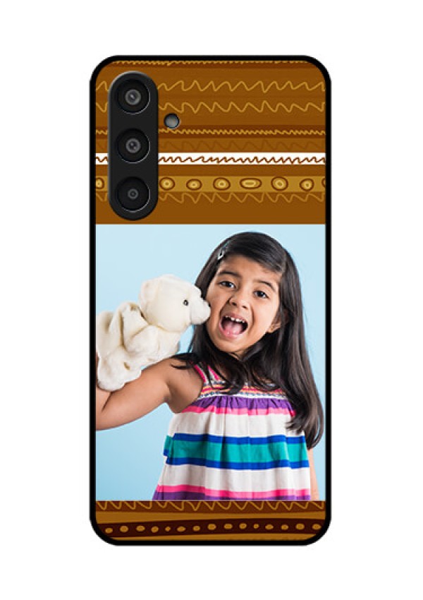 Samsung Galaxy M35 5G Custom Glass Phone CaseFriends Picture Upload Design