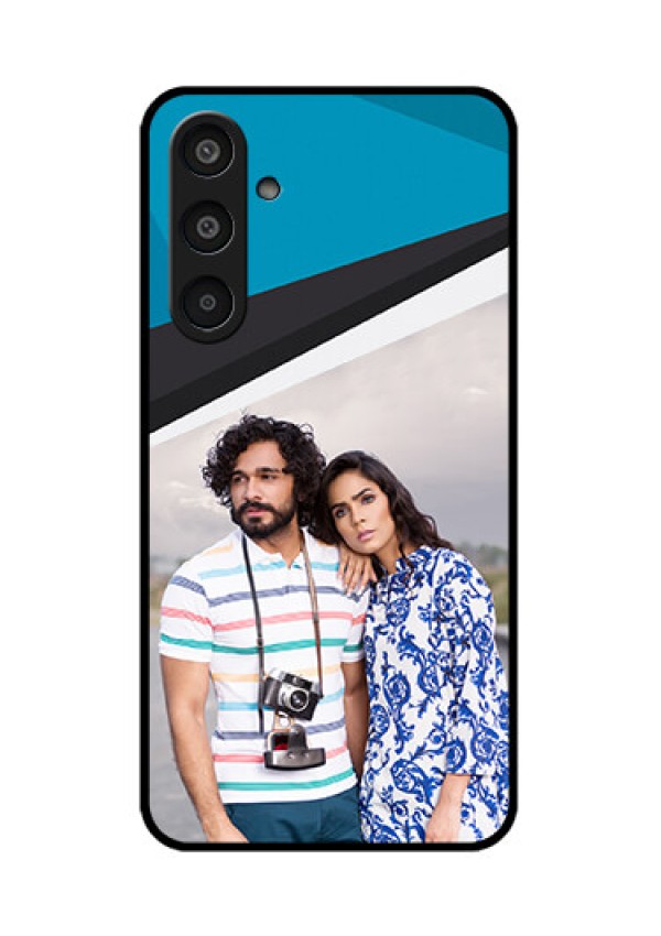 Samsung Galaxy M35 5G Custom Glass Phone CaseSimple Pattern Photo Upload Design