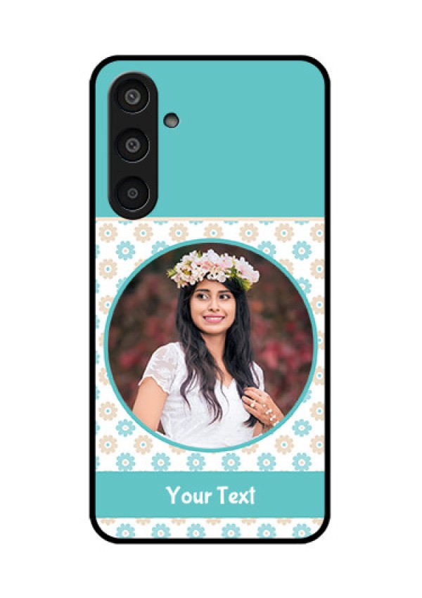 Samsung Galaxy M35 5G Custom Glass Phone CaseBeautiful Flowers Design