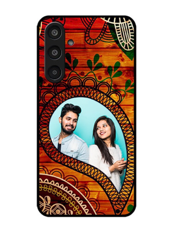 Custom Samsung Galaxy M35 5G Custom Glass Phone CaseAbstract Colorful Design