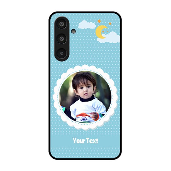 Samsung Galaxy M35 5G Custom Glass Phone CaseViolet Pattern Design