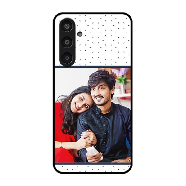 Samsung Galaxy M35 5G Custom Glass Phone CasePremium Dot Design