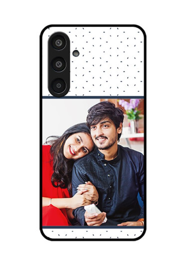 Samsung Galaxy M35 5G Custom Glass Phone CasePremium Dot Design