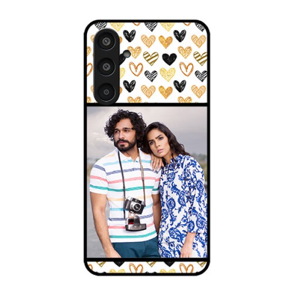 Samsung Galaxy M35 5G Custom Glass Phone CaseLove Symbol Design