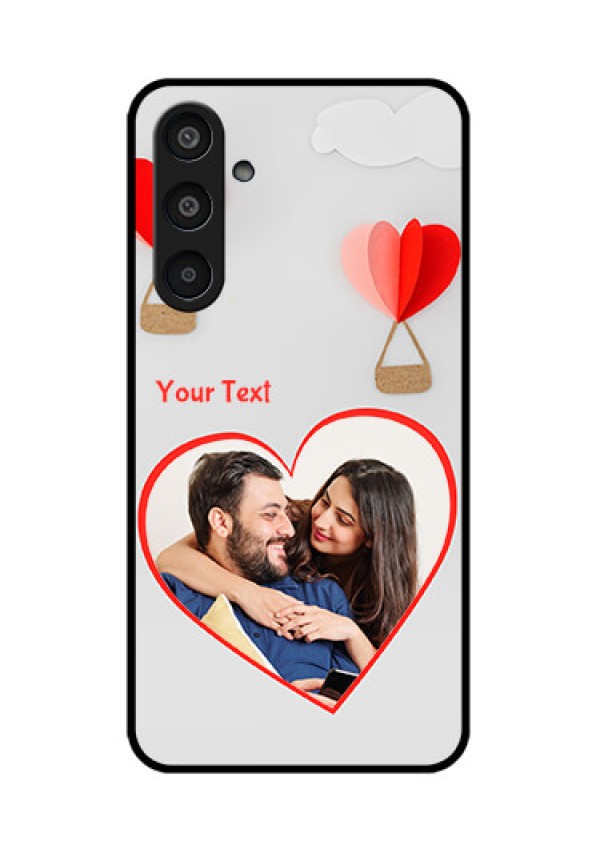 Samsung Galaxy M35 5G Custom Glass Phone CaseParachute Love Design