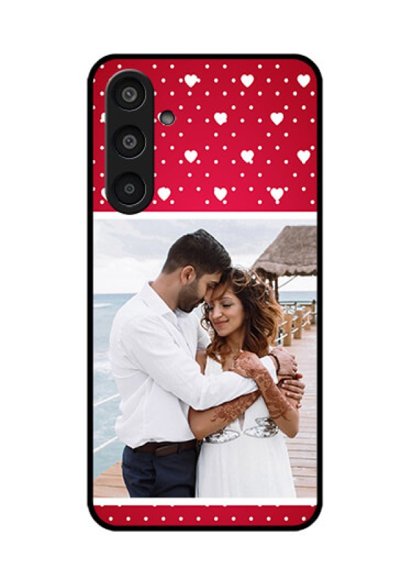 Samsung Galaxy M35 5G Custom Glass Phone CaseHearts Mobile Case Design