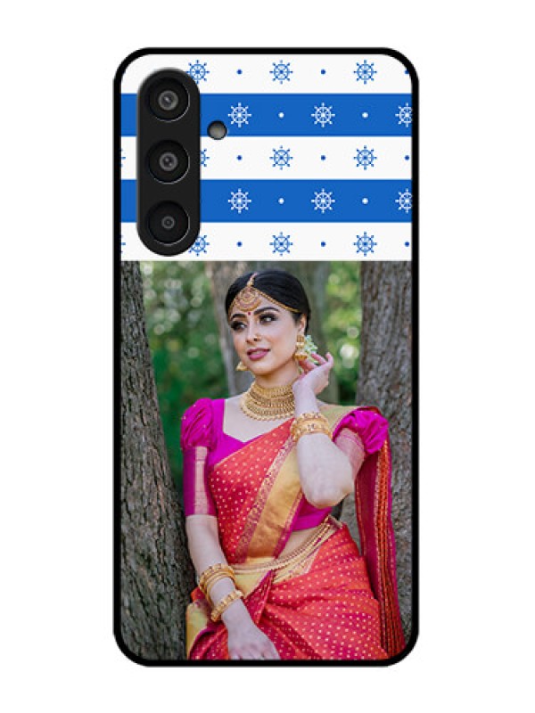 Custom Samsung Galaxy M35 5G Custom Glass Phone CaseSnow Pattern Design