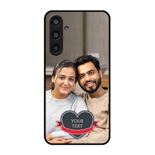 Samsung Galaxy M35 5G Custom Glass Phone CaseJust Married Couple Design Samsung Galaxy M35 5G Custom Glass Phone CaseJust Married Couple Design