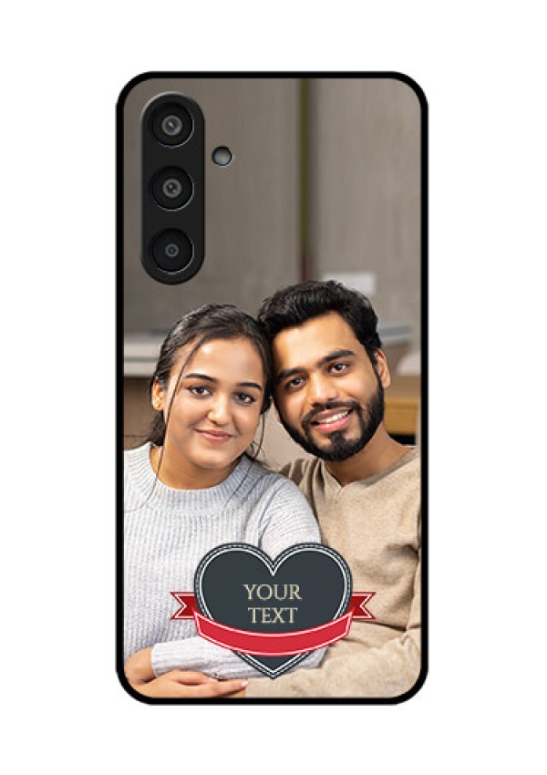 Samsung Galaxy M35 5G Custom Glass Phone CaseJust Married Couple Design