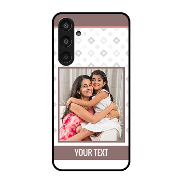 Samsung Galaxy M35 5G Custom Glass Phone CaseSimple Diamond Design Samsung Galaxy M35 5G Custom Glass Phone CaseSimple Diamond Design