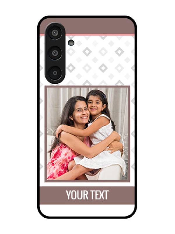 Custom Samsung Galaxy M35 5G Custom Glass Phone CaseSimple Diamond Design