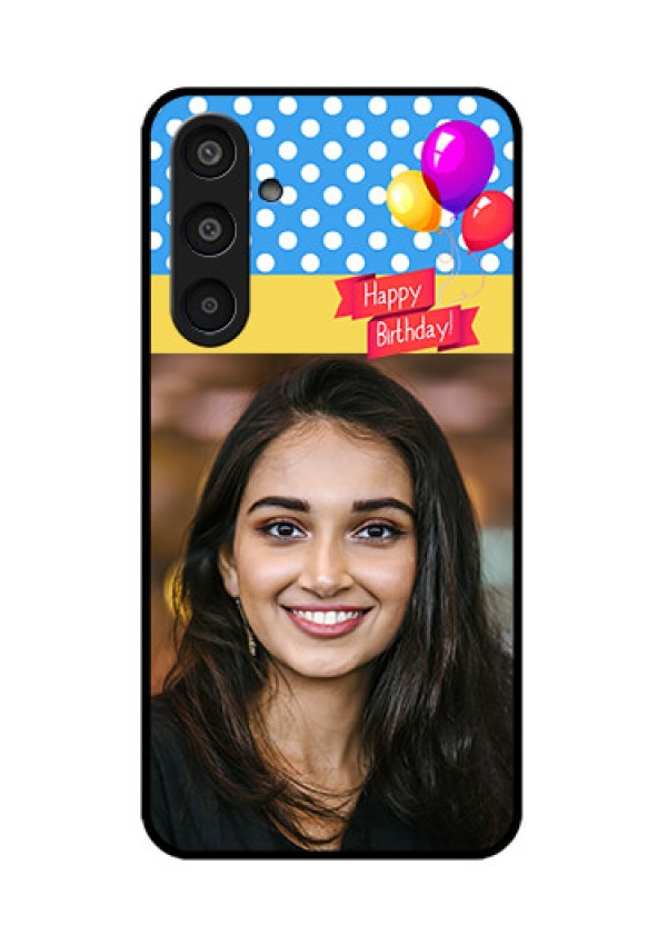 Samsung Galaxy M35 5G Custom Glass Phone CaseHappy Birthday Design