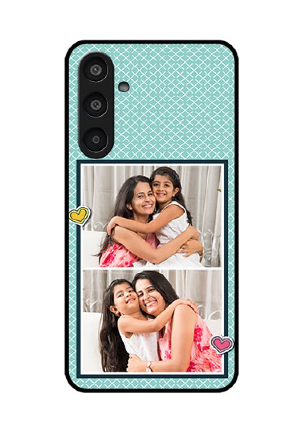 Samsung Galaxy M35 5G Custom Glass Phone Case2 Image Holder With Pattern Design
