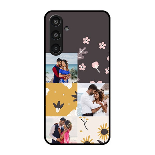 Samsung Galaxy M35 5G Custom Glass Phone Case3 Images With Floral Design Samsung Galaxy M35 5G Custom Glass Phone Case3 Images With Floral Design
