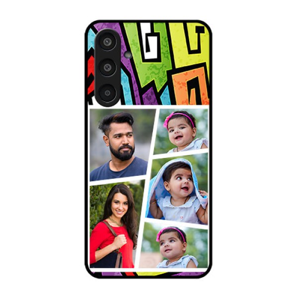 Samsung Galaxy M35 5G Custom Glass Phone CaseGraffiti Pattern Design Samsung Galaxy M35 5G Custom Glass Phone CaseGraffiti Pattern Design