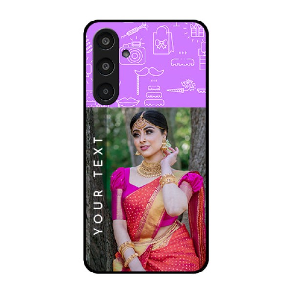 Samsung Galaxy M35 5G Custom Glass Phone CaseBirthday Icons Design Samsung Galaxy M35 5G Custom Glass Phone CaseBirthday Icons Design