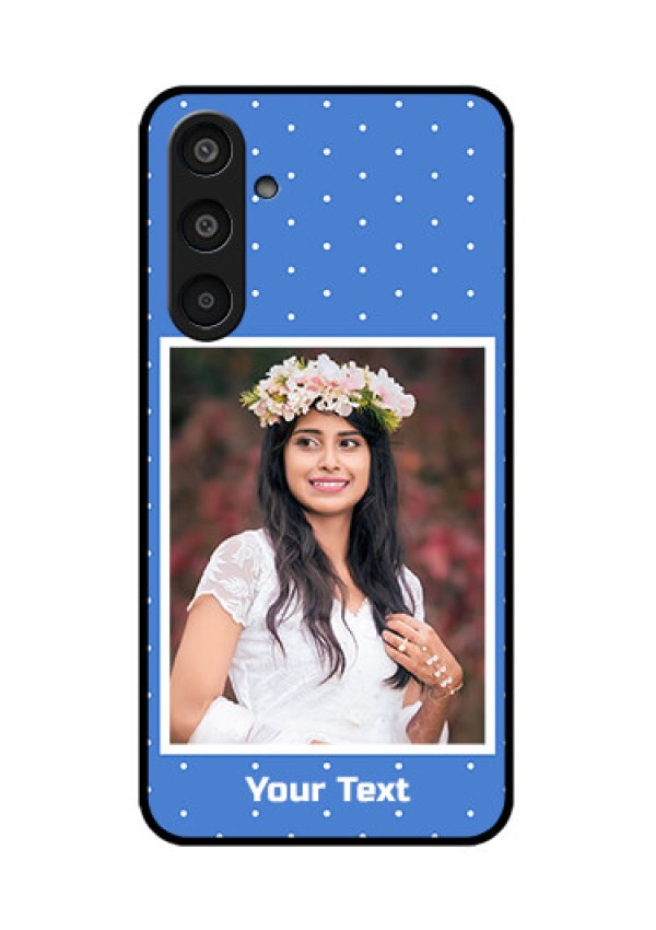 Samsung Galaxy M35 5G Custom Glass Phone CasePolka Dots Design