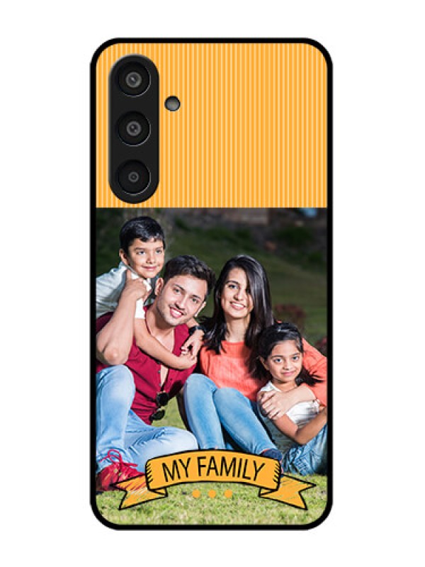 Custom Samsung Galaxy M35 5G Custom Glass Phone CaseMy Family Design