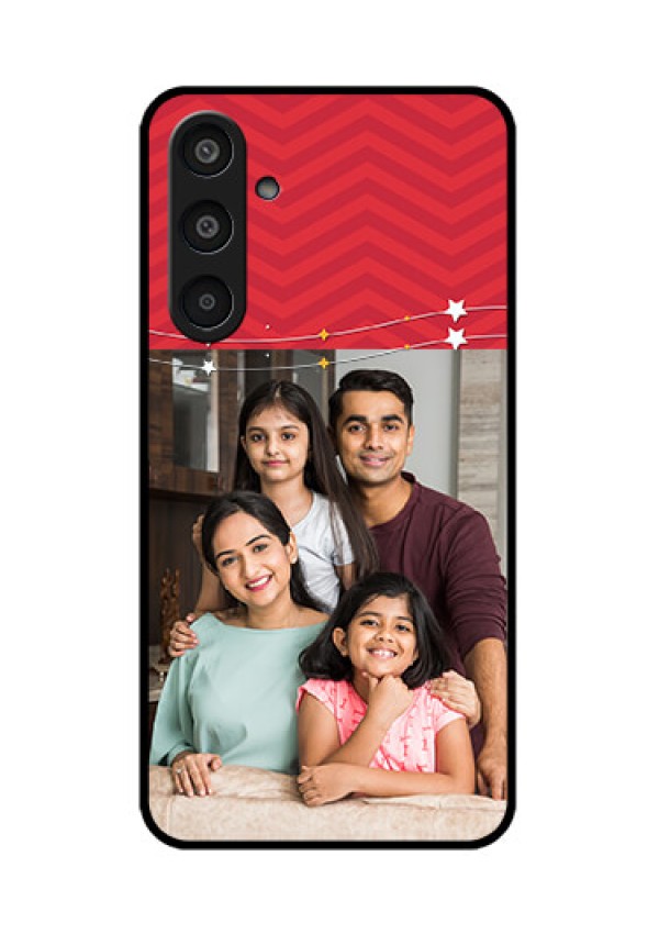 Samsung Galaxy M35 5G Custom Glass Phone CaseHappy Family Design