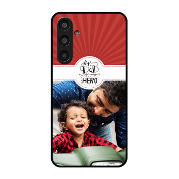 Samsung Galaxy M35 5G Custom Glass Phone CaseMy Dad Hero Design