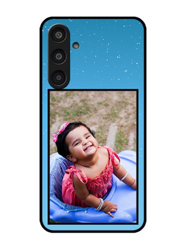 Custom Samsung Galaxy M35 5G Custom Glass Phone CaseWave Pattern Colorful Design