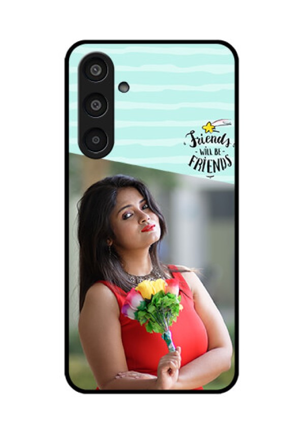 Samsung Galaxy M35 5G Custom Glass Phone CaseFriends Picture Icon Design