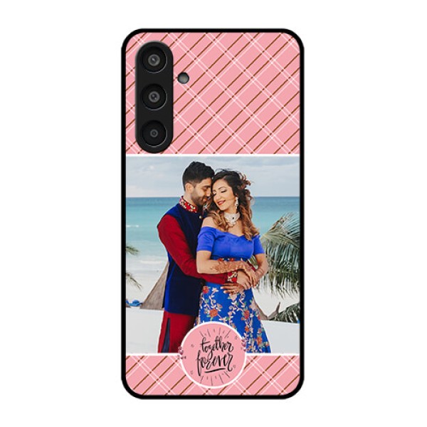 Samsung Galaxy M35 5G Custom Glass Phone CaseTogether Forever Design Samsung Galaxy M35 5G Custom Glass Phone CaseTogether Forever Design