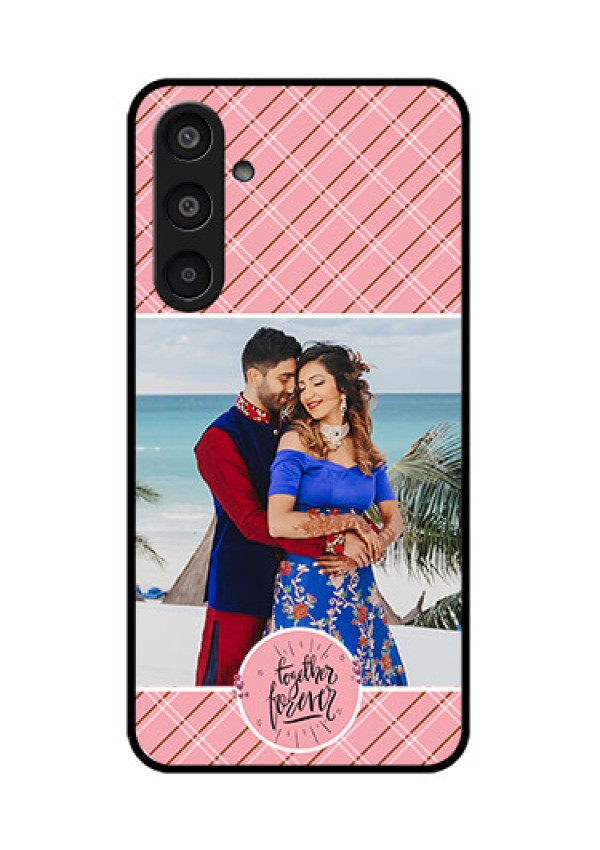 Samsung Galaxy M35 5G Custom Glass Phone CaseTogether Forever Design