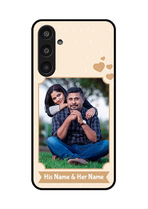 Samsung Galaxy M35 5G Custom Glass Phone CaseWith Confetti Love Design