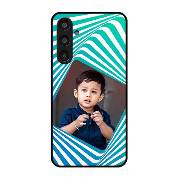 Samsung Galaxy M35 5G Custom Glass Phone CaseAbstract Spiral Design
