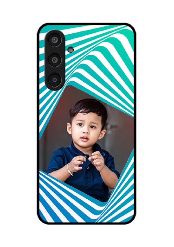 Samsung Galaxy M35 5G Custom Glass Phone CaseAbstract Spiral Design