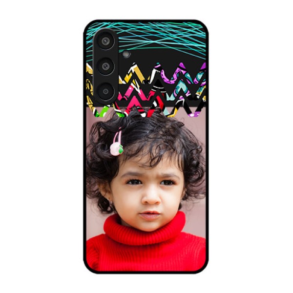 Samsung Galaxy M35 5G Custom Glass Phone CaseNeon Abstract Design