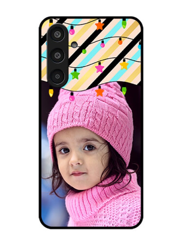 Custom Samsung Galaxy M35 5G Custom Glass Phone CaseLights Hanging Design