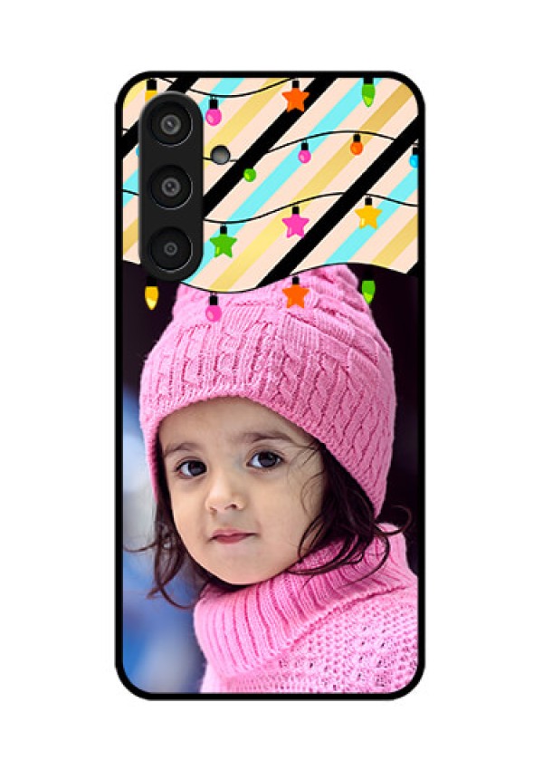 Samsung Galaxy M35 5G Custom Glass Phone CaseLights Hanging Design
