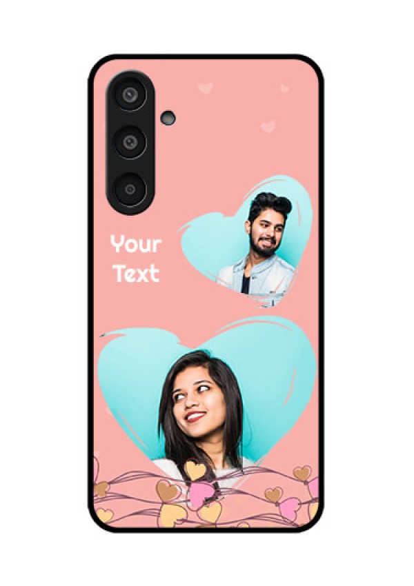 Samsung Galaxy M35 5G Custom Glass Phone CaseLove Doodle Design